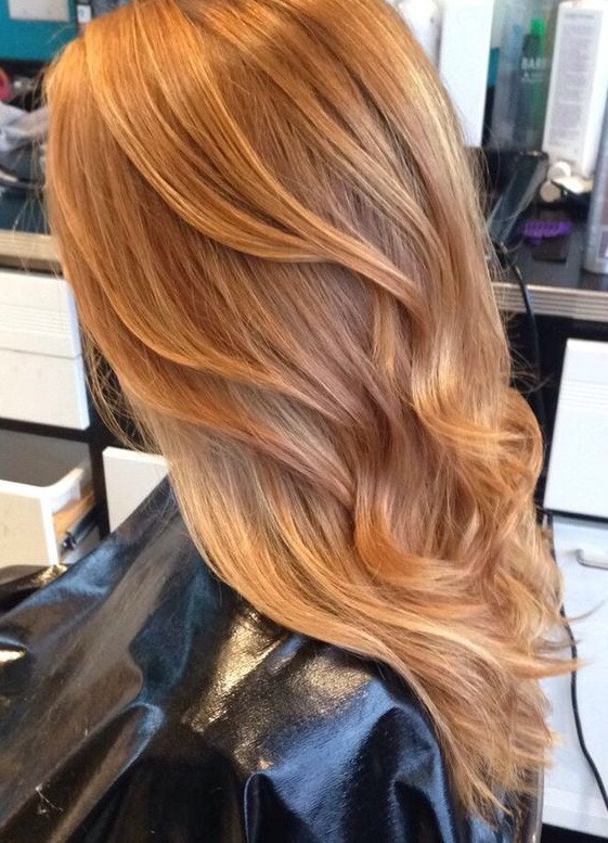 цвет волос карамель