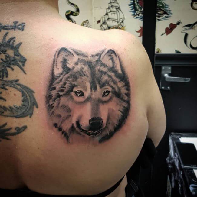 3d Wolf Tattoo