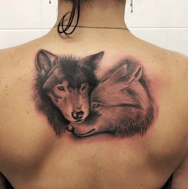 Wolf Neck Tattoo