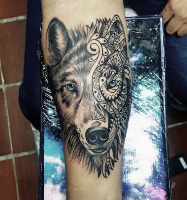 Wolf Tattoo Forearm