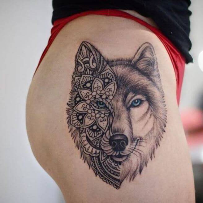 Wolf Tattoo Girls (1)