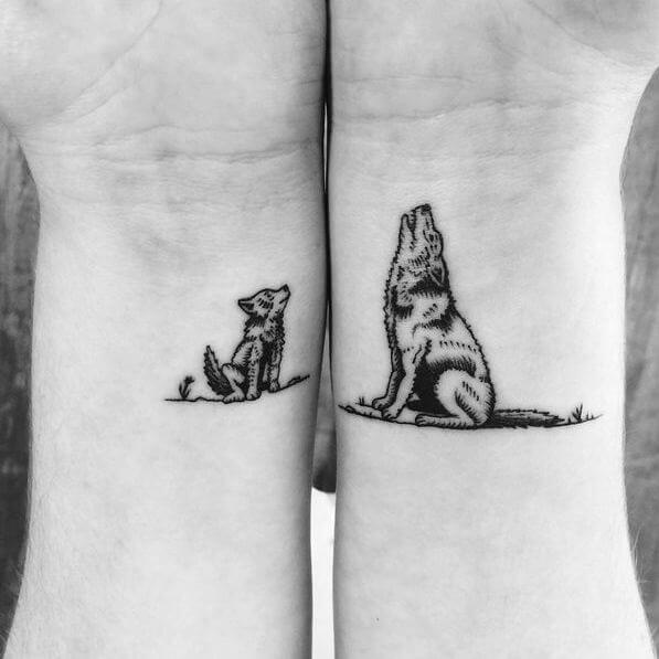 Wolf Wrist Tattoo