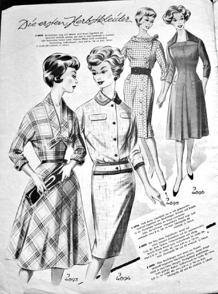 «По страницам Modenschau»: мода 50-х годов прошлого столетия, фото № 31