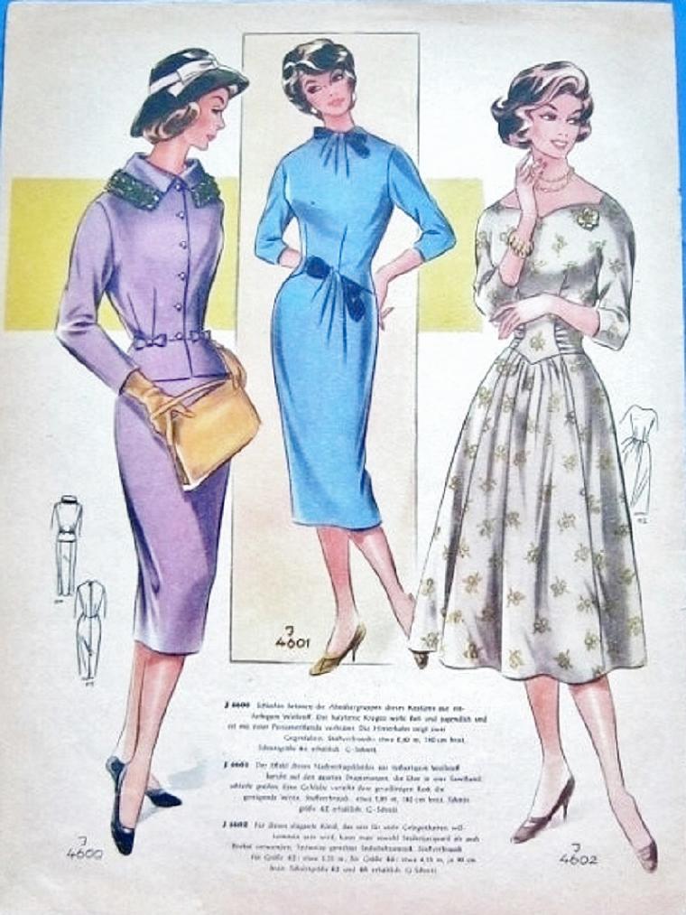 «По страницам Modenschau»: мода 50-х годов прошлого столетия, фото № 9