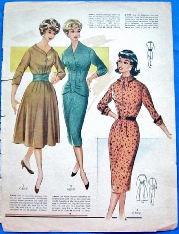 «По страницам Modenschau»: мода 50-х годов прошлого столетия, фото № 25