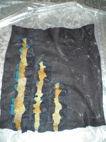 Мастер-класс: юбка «Мраморная» методом мокрого валяния, фото № 30