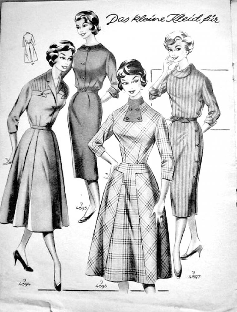«По страницам Modenschau»: мода 50-х годов прошлого столетия, фото № 7