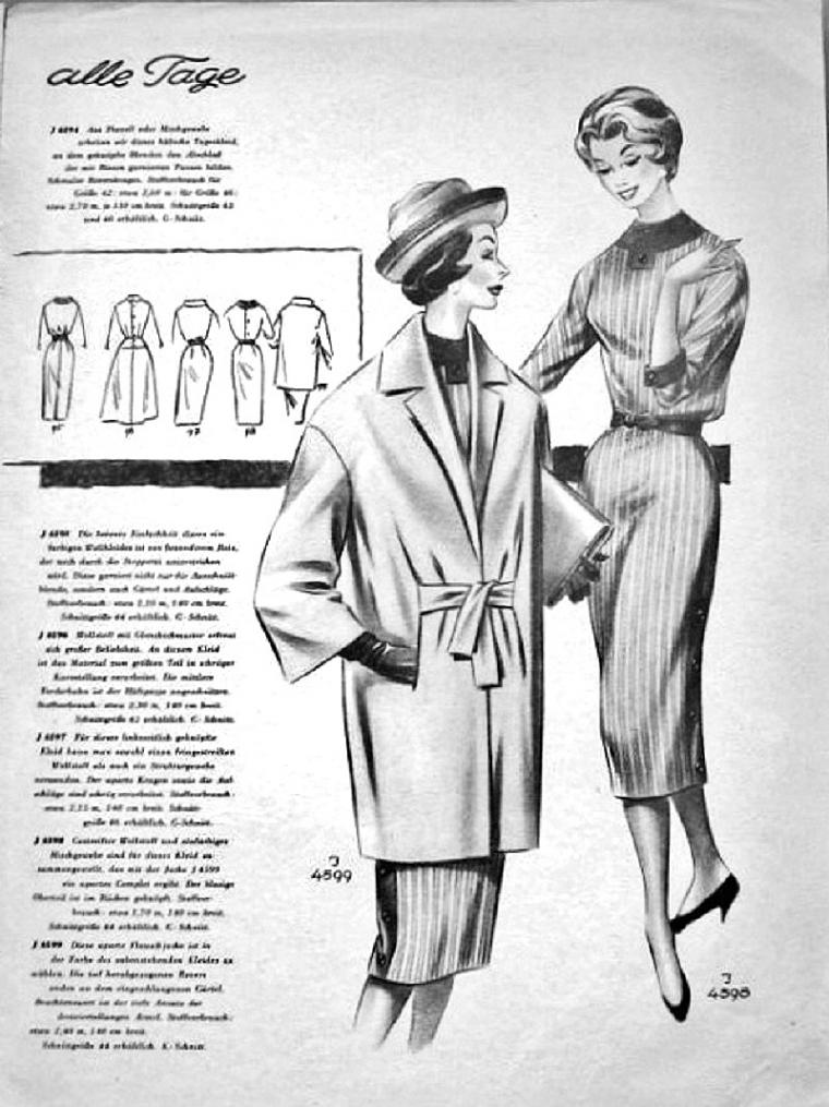 «По страницам Modenschau»: мода 50-х годов прошлого столетия, фото № 6