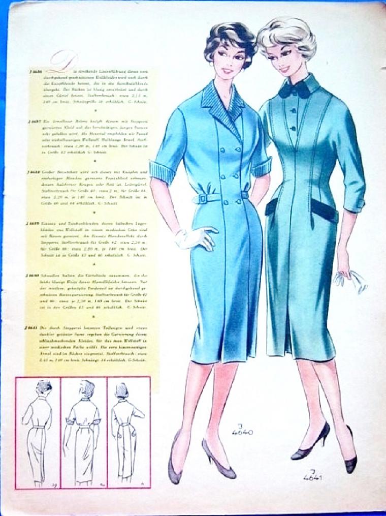 «По страницам Modenschau»: мода 50-х годов прошлого столетия, фото № 16
