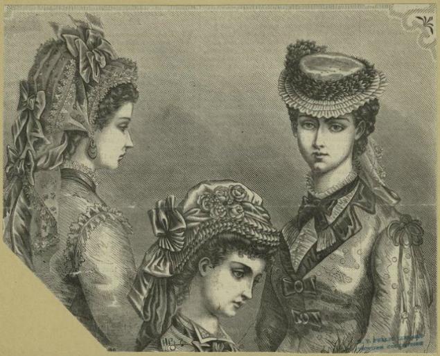 Женская шляпка XIX века. Море лент, цветов и фантазии, фото № 23