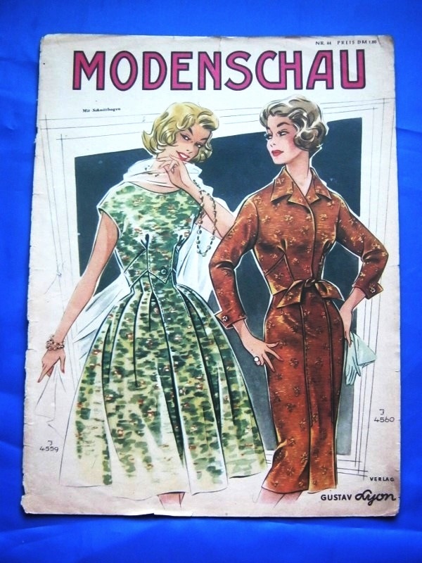 «По страницам Modenschau»: мода 50-х годов прошлого столетия, фото № 1