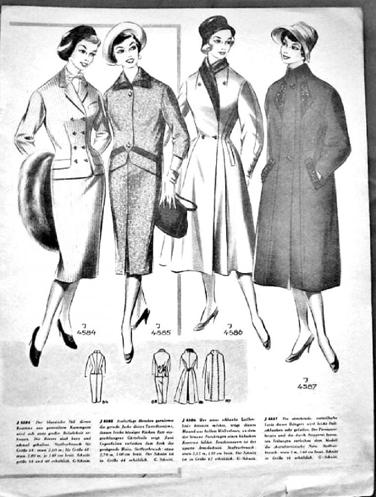 «По страницам Modenschau»: мода 50-х годов прошлого столетия, фото № 8