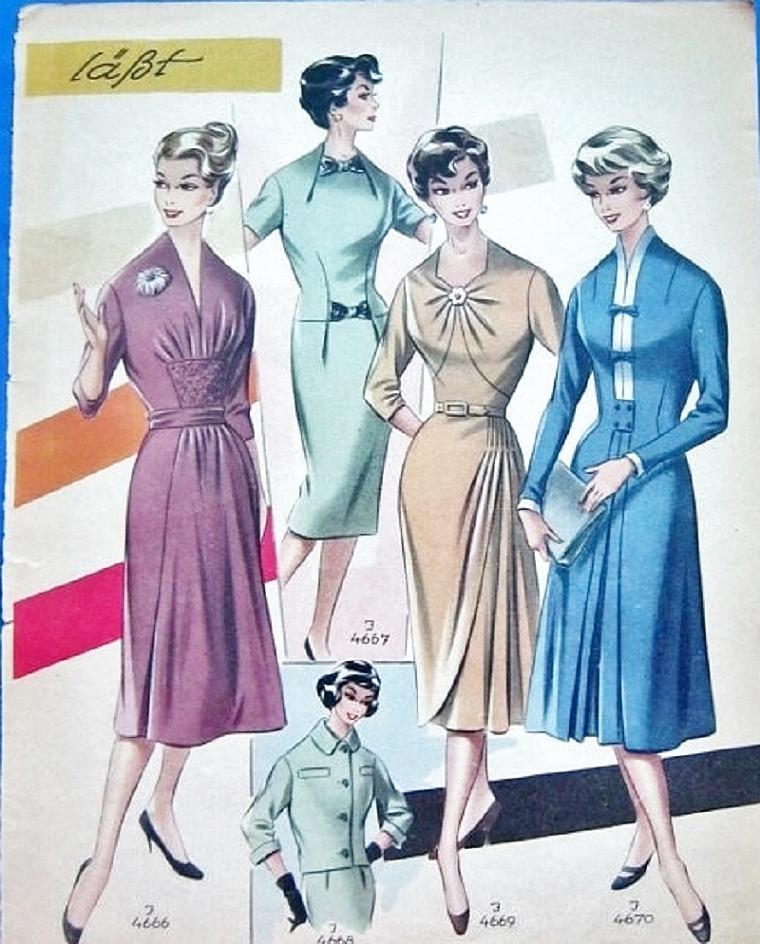 «По страницам Modenschau»: мода 50-х годов прошлого столетия, фото № 19