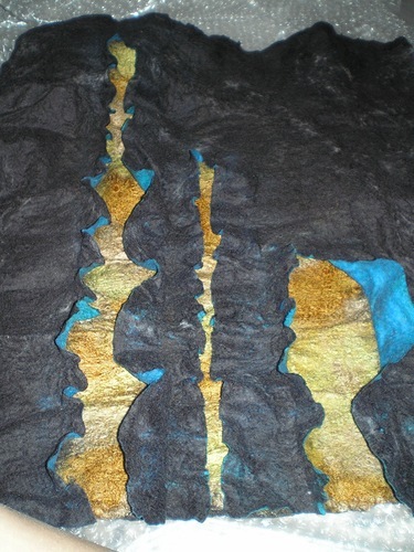 Мастер-класс: юбка «Мраморная» методом мокрого валяния, фото № 28