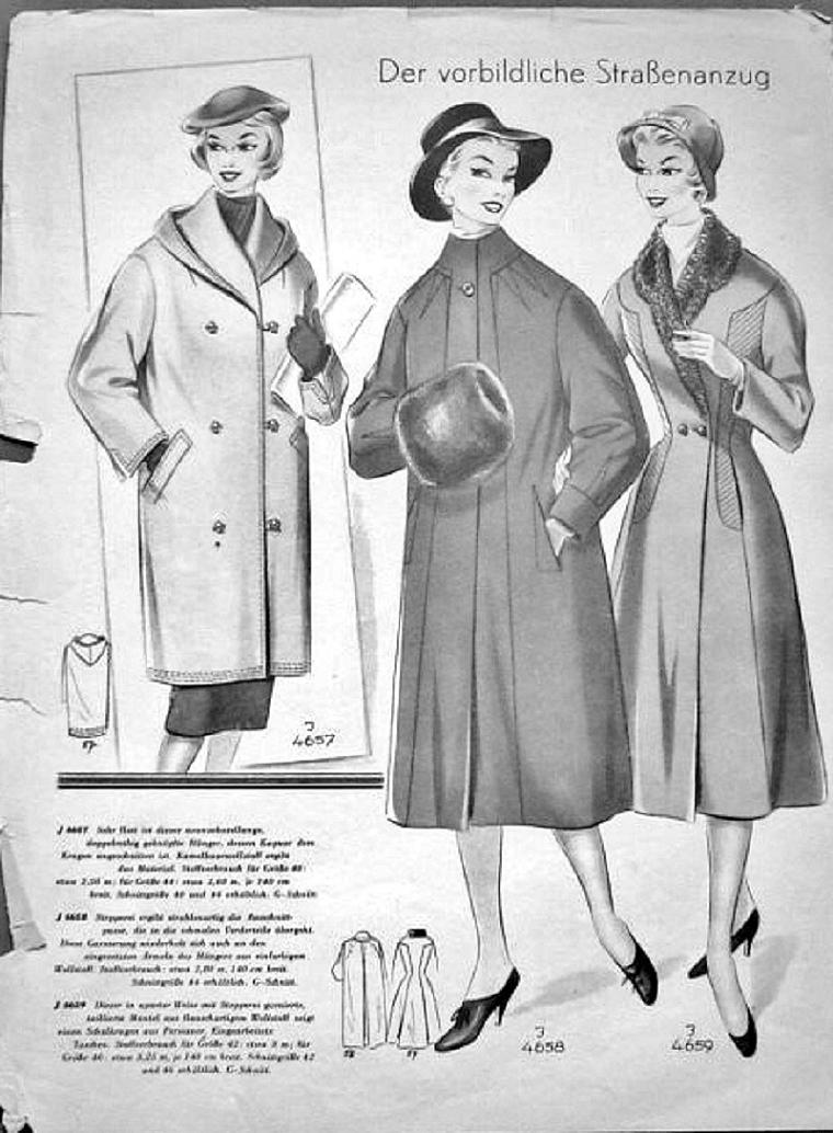 «По страницам Modenschau»: мода 50-х годов прошлого столетия, фото № 17