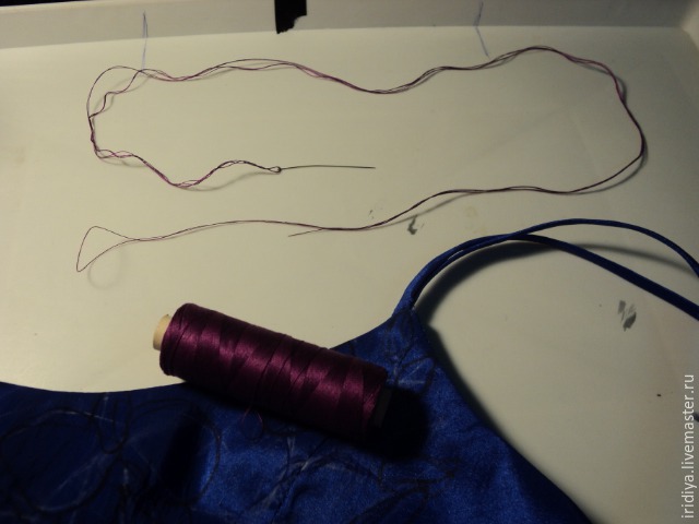 Мастер-класс: вышивка платья бисером. Часть вторая: подготовка рисунка, виды швов, фото № 12