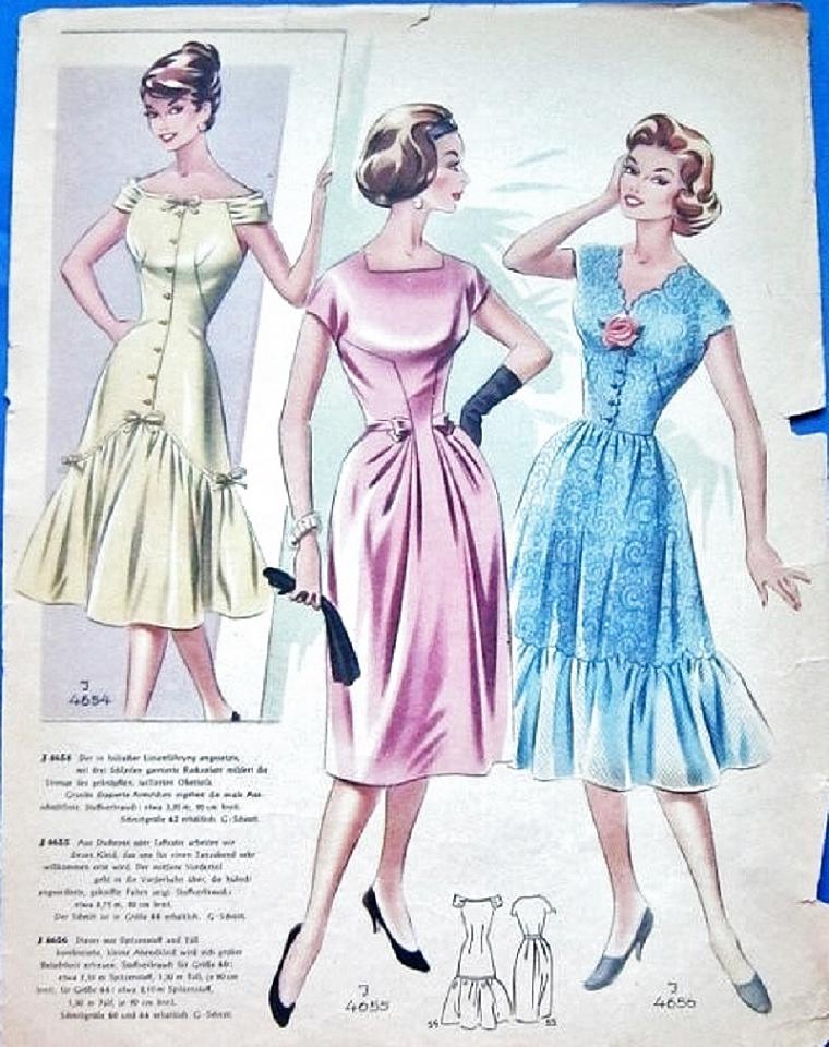«По страницам Modenschau»: мода 50-х годов прошлого столетия, фото № 21
