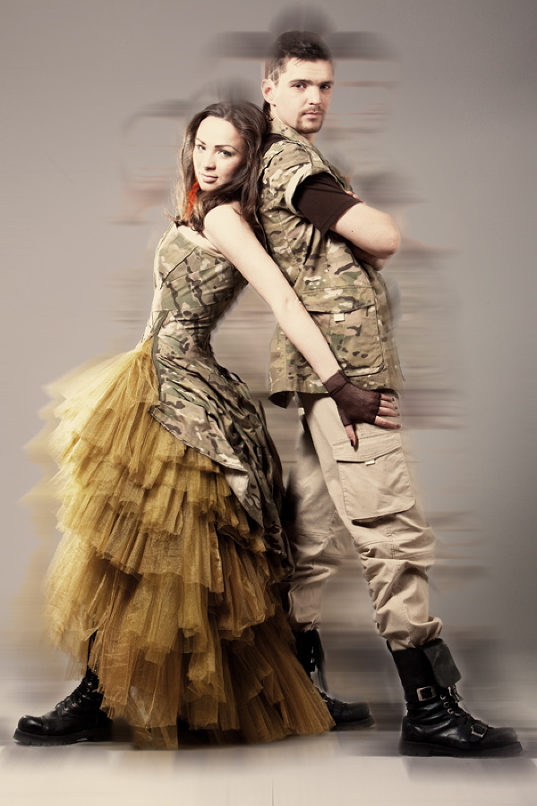Многообразие стиля милитари от войны до свадьбы, фото № 41