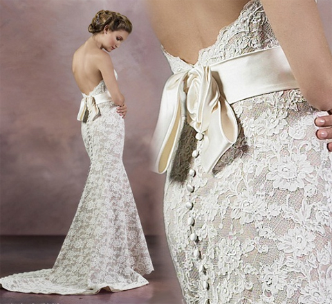 Идеальное кружевное свадебное платье, фото № 22