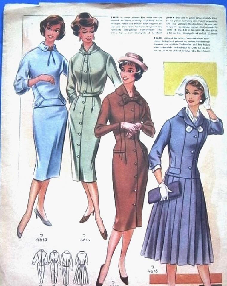 «По страницам Modenschau»: мода 50-х годов прошлого столетия, фото № 11