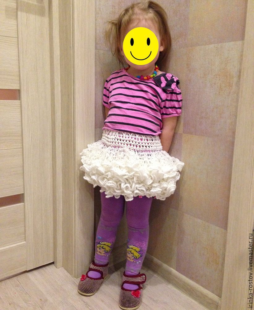 Вяжем пышную кружевную юбку для маленькой девочки, фото № 24