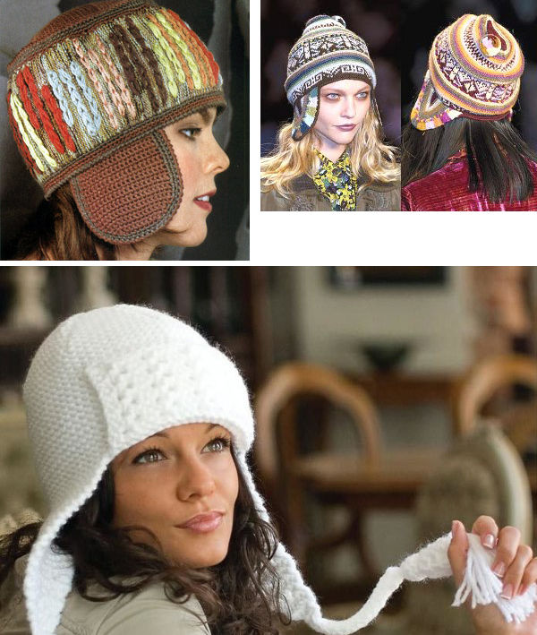 Теплые, интересные и очень необычные: вязаные шапочки с ушками, фото № 21