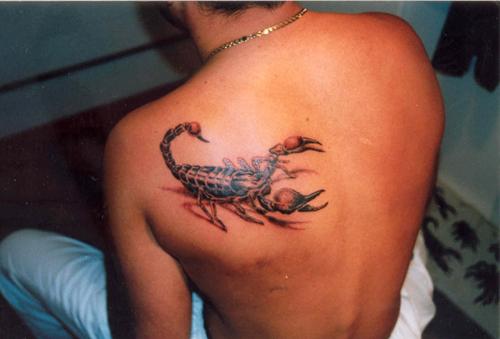 значение татуировки скорпион на лопатке