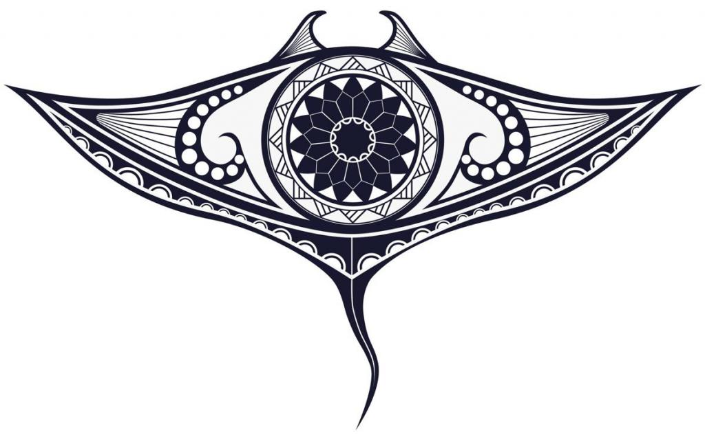 скат полинезийская татуировка