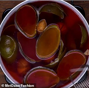 Once boiled in water, the leftovers will release a red substance, making a perfect reddish dye