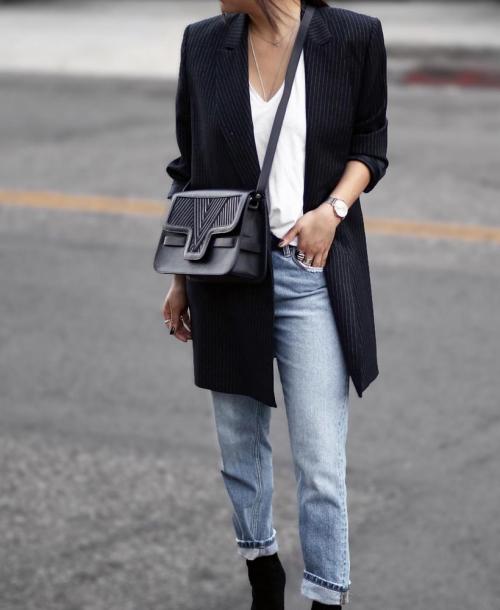 Женский серый пиджак с чем носить. C чем носить серый пиджак: современные образы 12