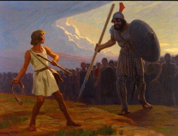 Пастушок Давид против воина Голиафа