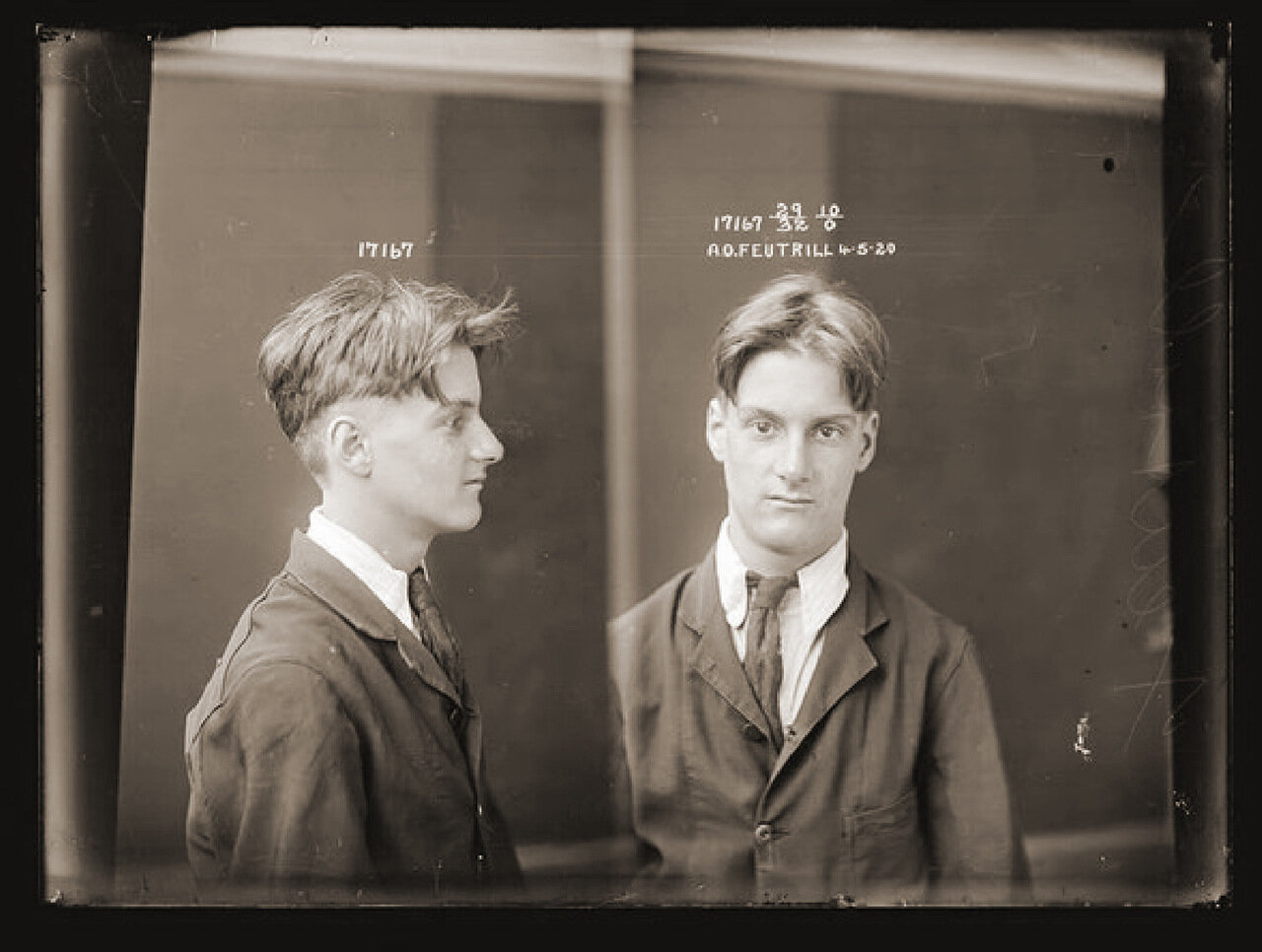 14.Фейтрилл — малолетний вор, взломщик. На момент ареста было 16 лет. После того как отмотал срок попался на краже еще раз в 1928 году.
