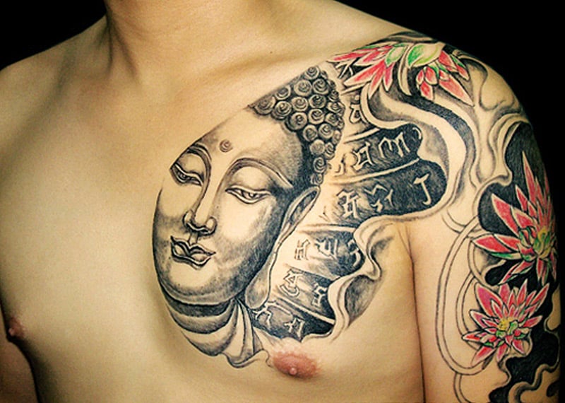 Индийская татуировка Будда