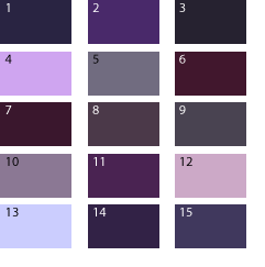 Фиолетовые оттенки для цветотипа лето