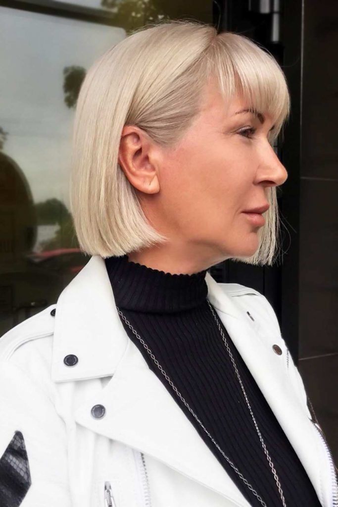 Short Bob Haircuts Sleek #shorthaircuts #haircutsforolderwomen