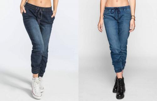Джинсы с резинкой внизу мужские с чем носить. Как называются женские джинсы с резинкой внизу?