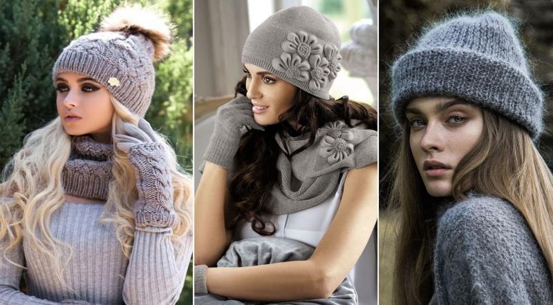 Модные вязанные шапки осень-зима 2018-2019