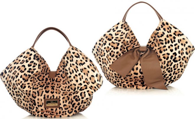Леопардовый звериный принт на сумках