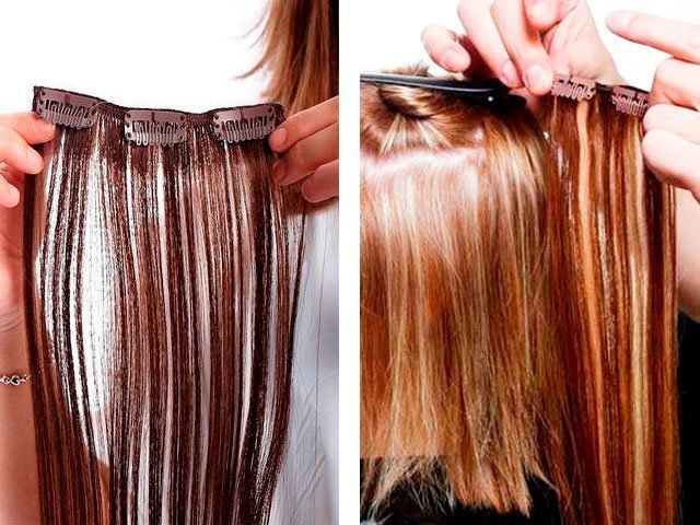 Как сделать накладные волосы чтобы своих не было видно