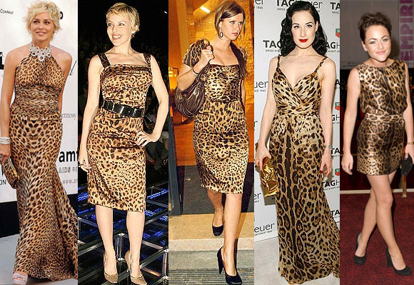 Леопардовое платье: как носить?
