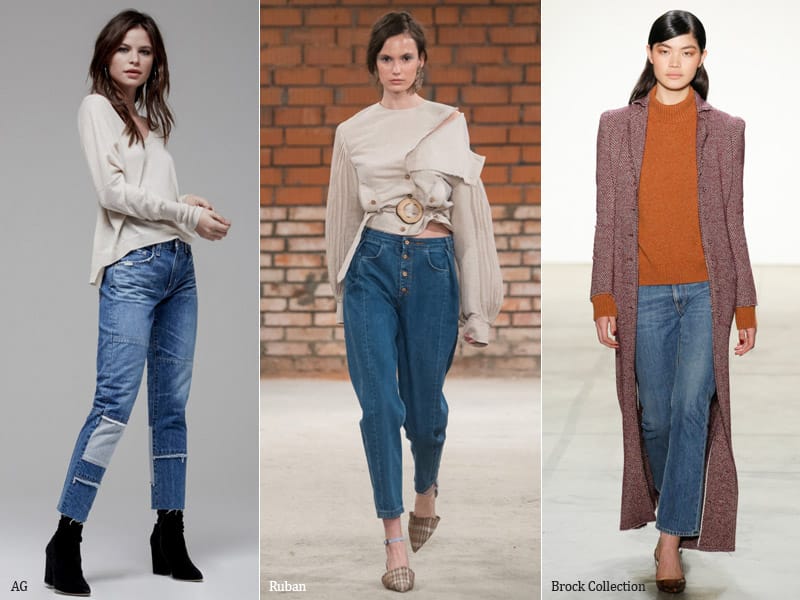 тренд 9. джинсы длинной 7-8 - модные джинсы осень/зима 2017-2018