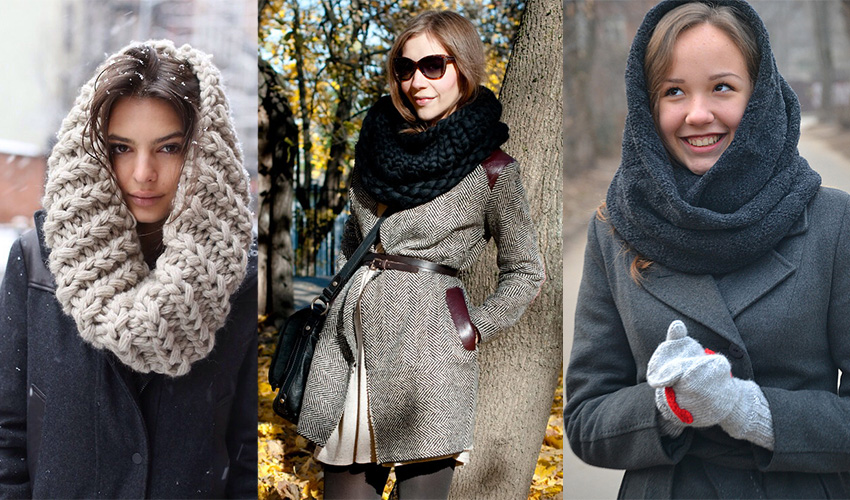 Несколько секретов, как красиво завязывать шарф на пальто
