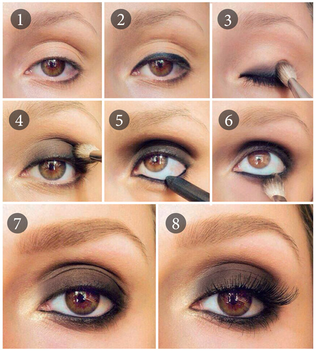 smoky eyes для карих глаз