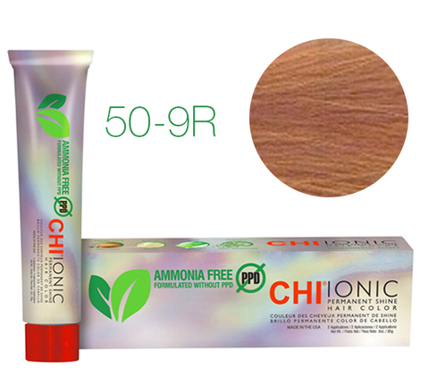 CHI Ionic 50-9R  (Светлый натуральный красный блондин) - стойкая краска для волос