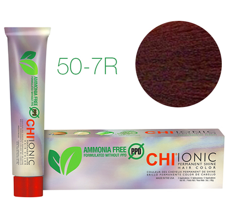CHI Ionic 50-7R (Светло натуральный красный блондин) - стойкая краска для волос