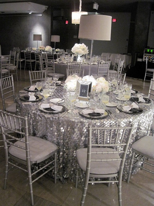 украшение зала на серебряную свадьбу