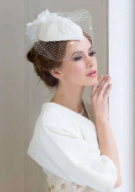 Образ невесты со шляпкой