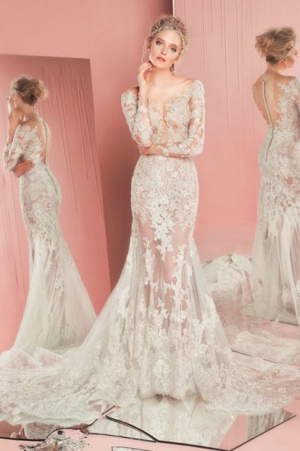 Кружевное платье Zuhair Murad