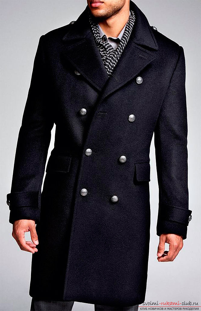 Как сшить элегантное и стильное пальто для мужчины по выкройке своими руками. Последовательность действий и советы профессионалов. Фото №1