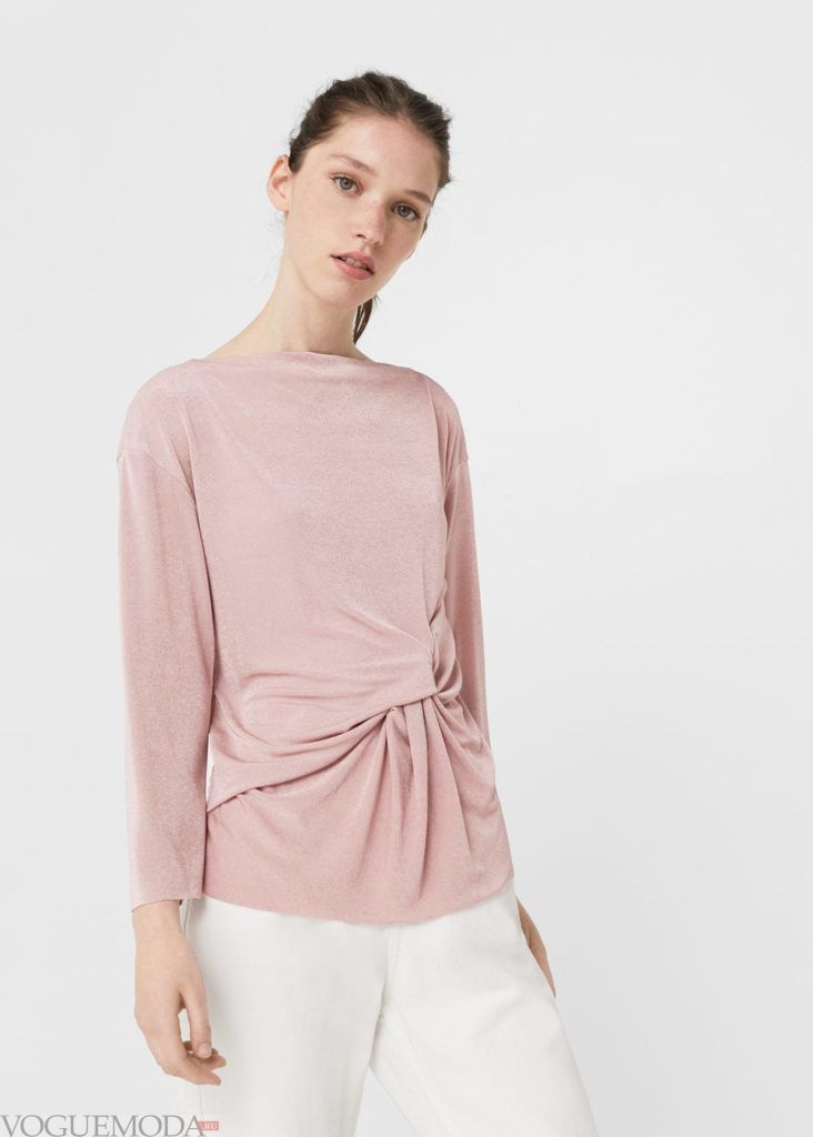базовые вещи для женского гардероба: туника розовая